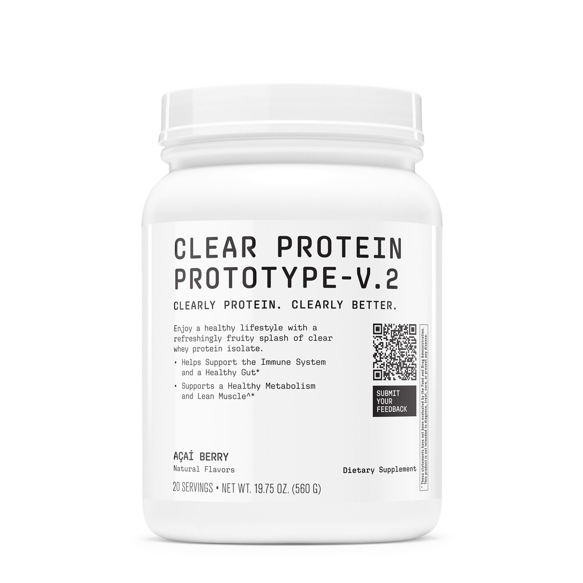 Clear Protein Prototype - V.1 - Acai Berry (20 Servings)  | GNC